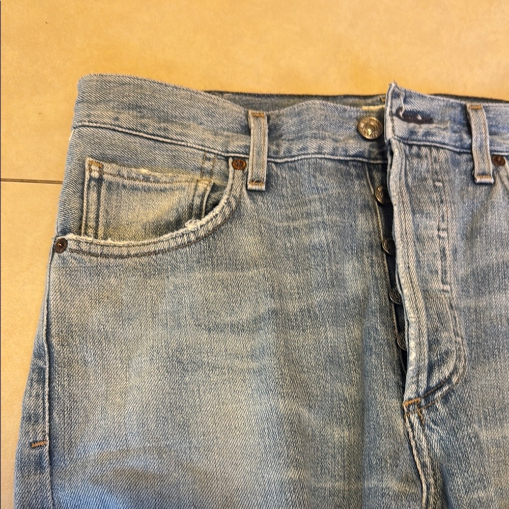 Citizens of Humanity Liya High Rise Classic Fit Crop Blue Jeans Size 27 - Picture 2 of 8